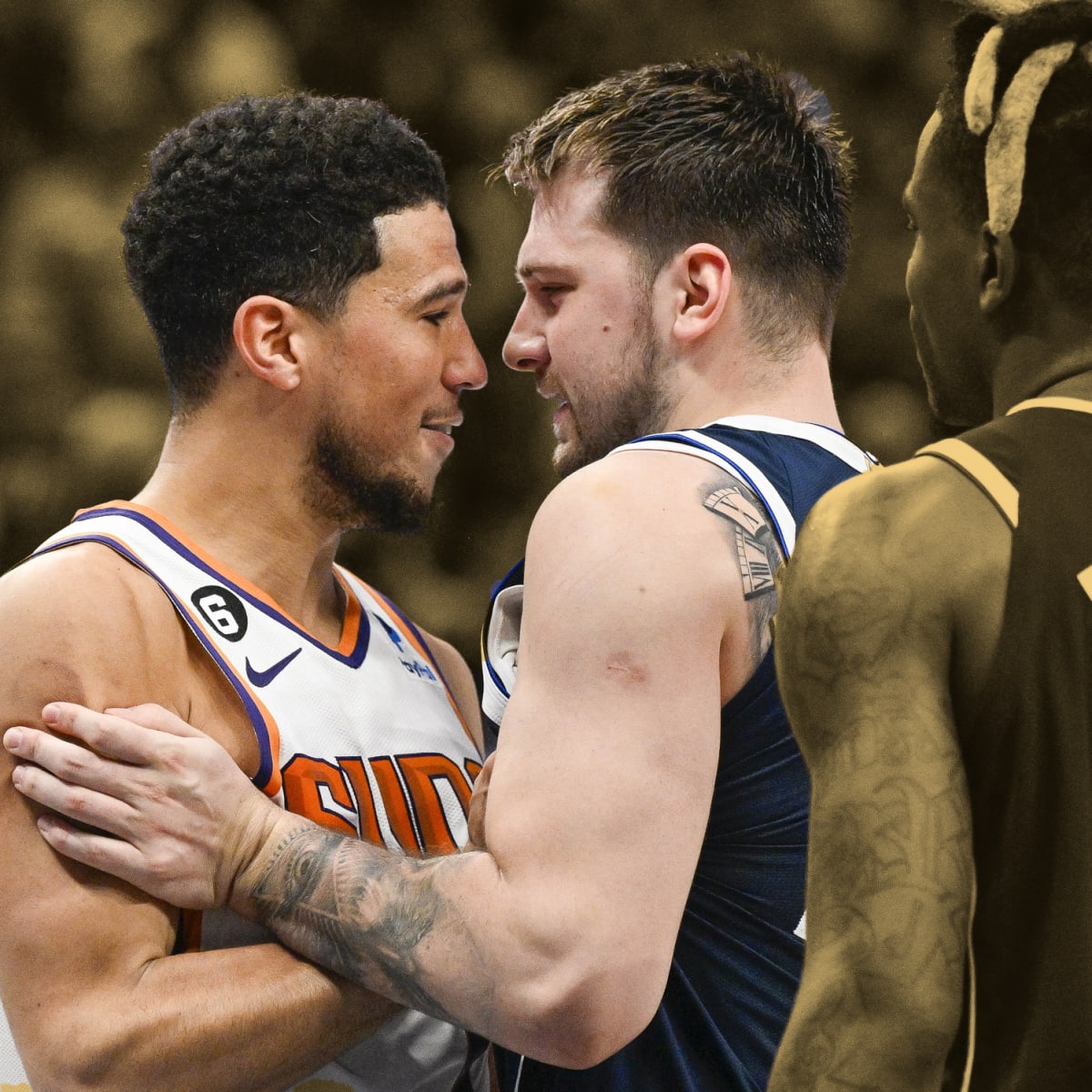 Luka Doncic, Devin Booker get into heated exchange at end of another  Mavericks-Suns battle