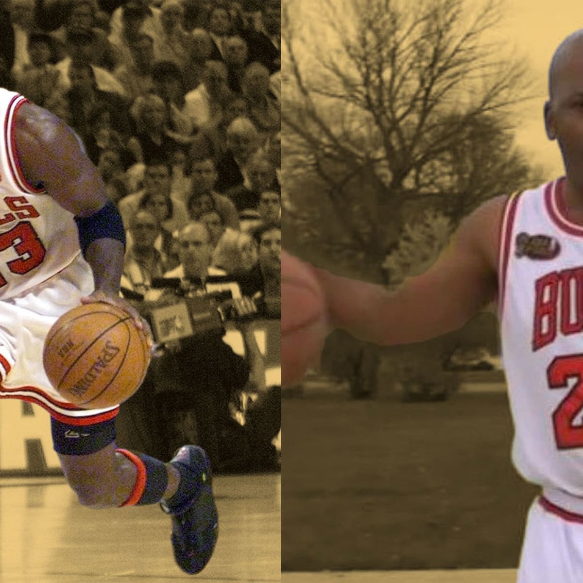 Michael Jordan, wearing #12 jersey, Michael Jeffrey Jordan (born