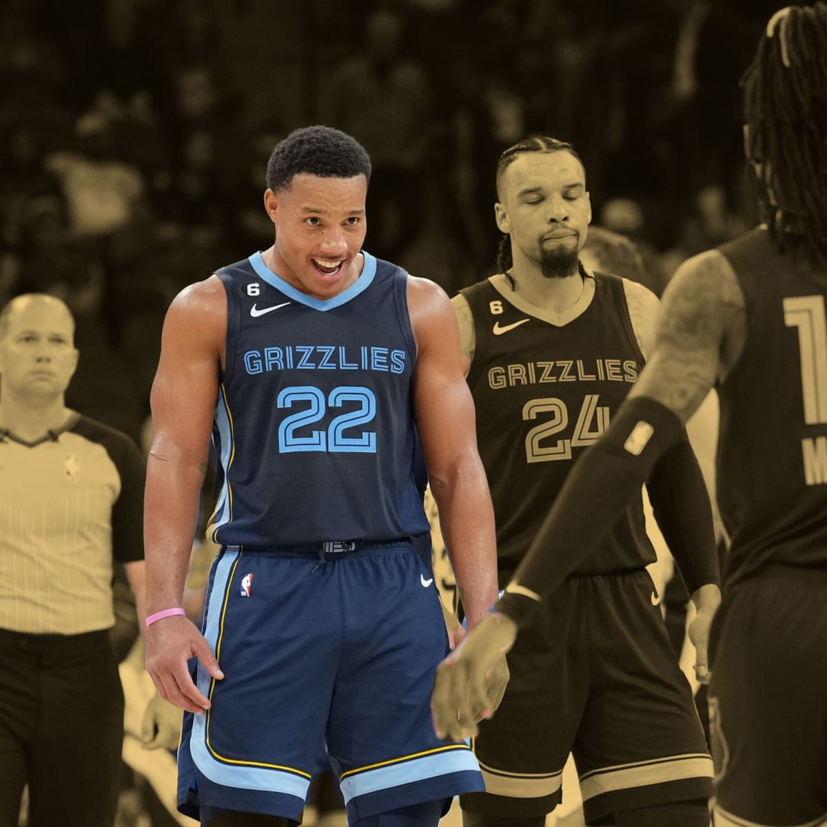 Desmond Bane was ready to square up his teammates after they crashed his  postgame interview 😂 How fun is this Grizzlies team?