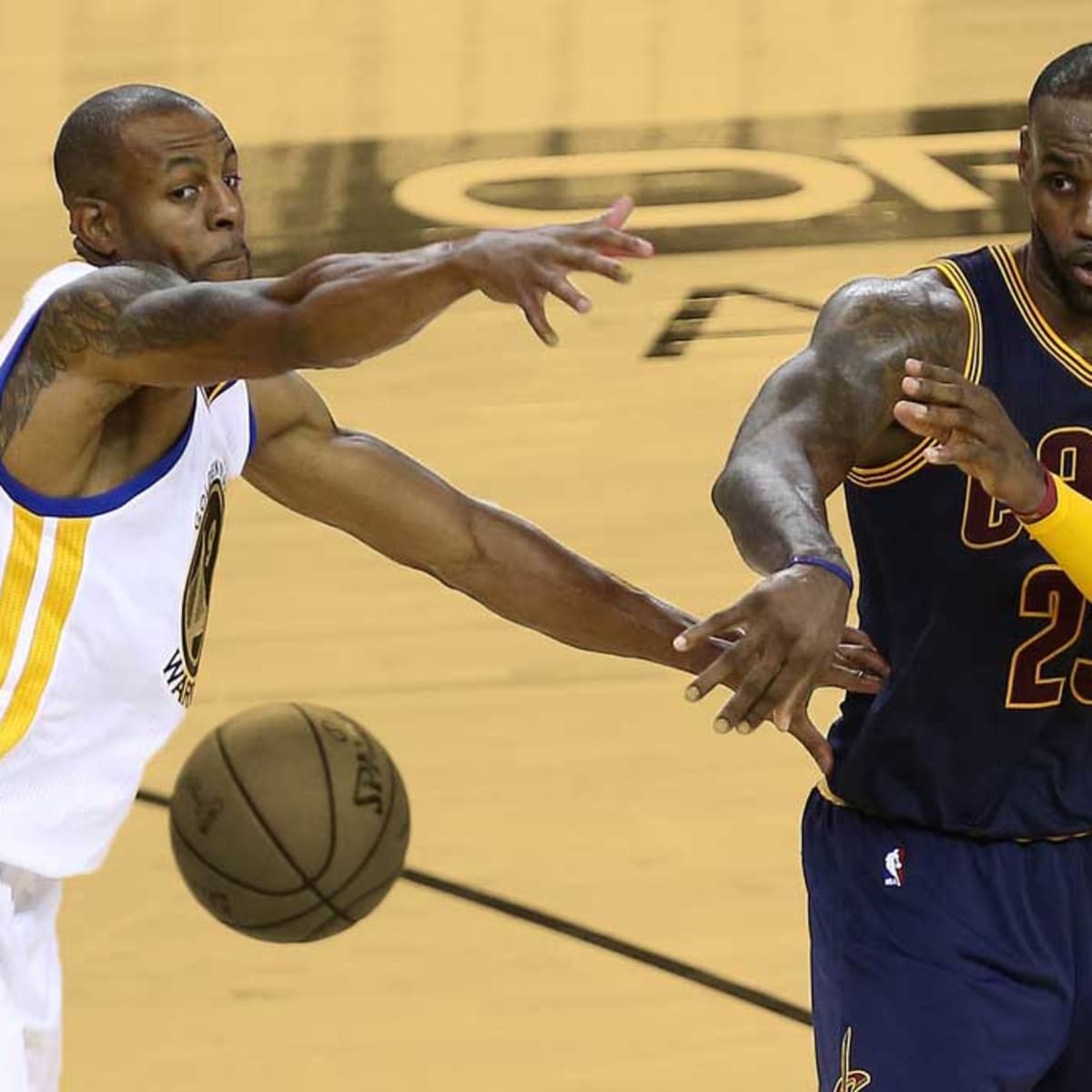 Let's look at LeBron James' block of Andre Iguodala again and again and  again … – New York Daily News