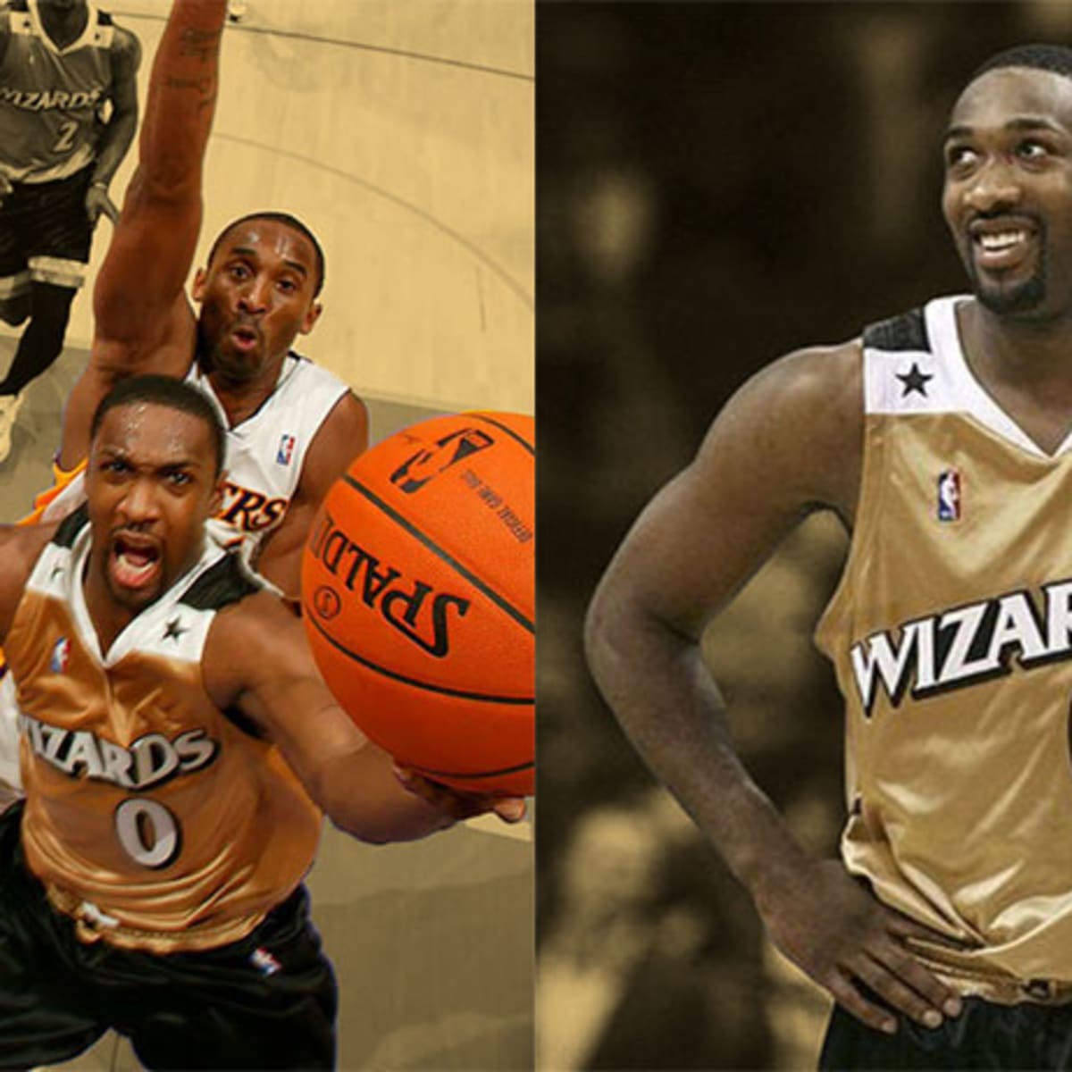 Gilbert Arenas after dropping 60 on Kobe Bryant YOU KNOW HOW MUCH P SY IMMA GET NOW I M ON IVERSON LEVEL I M GETTING ALL THE GIRLS Basketball Network Your daily dose