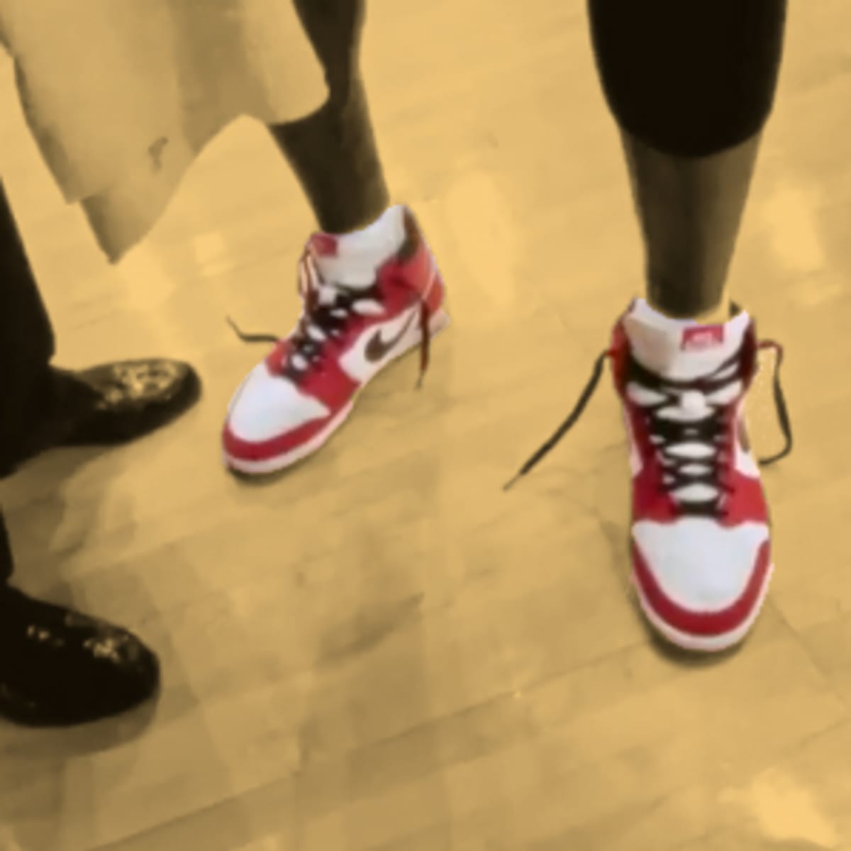 Michael jordan wearing 1s outlet