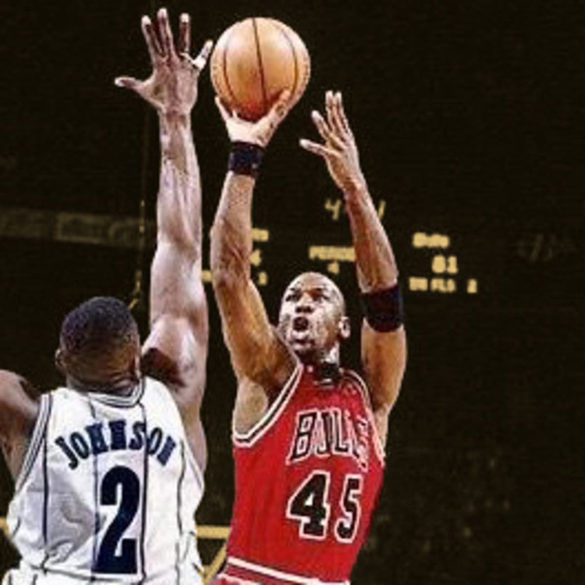 Larry Johnson describes his first encounter with Michael Jordan