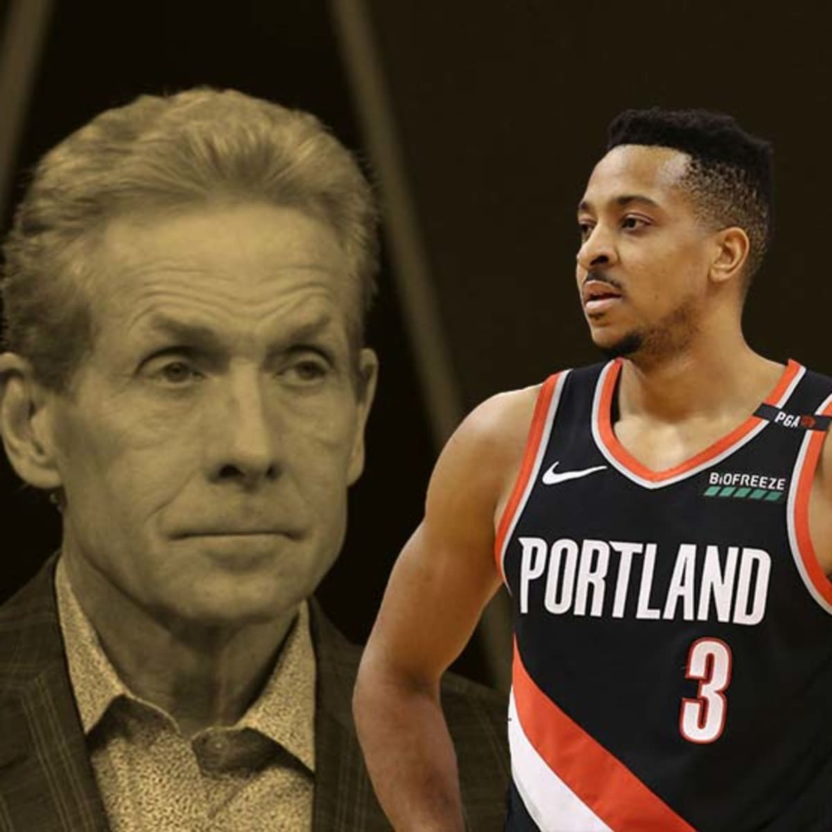 CJ McCollum and Skip Bayless get into a Twitter beef over Kawhi