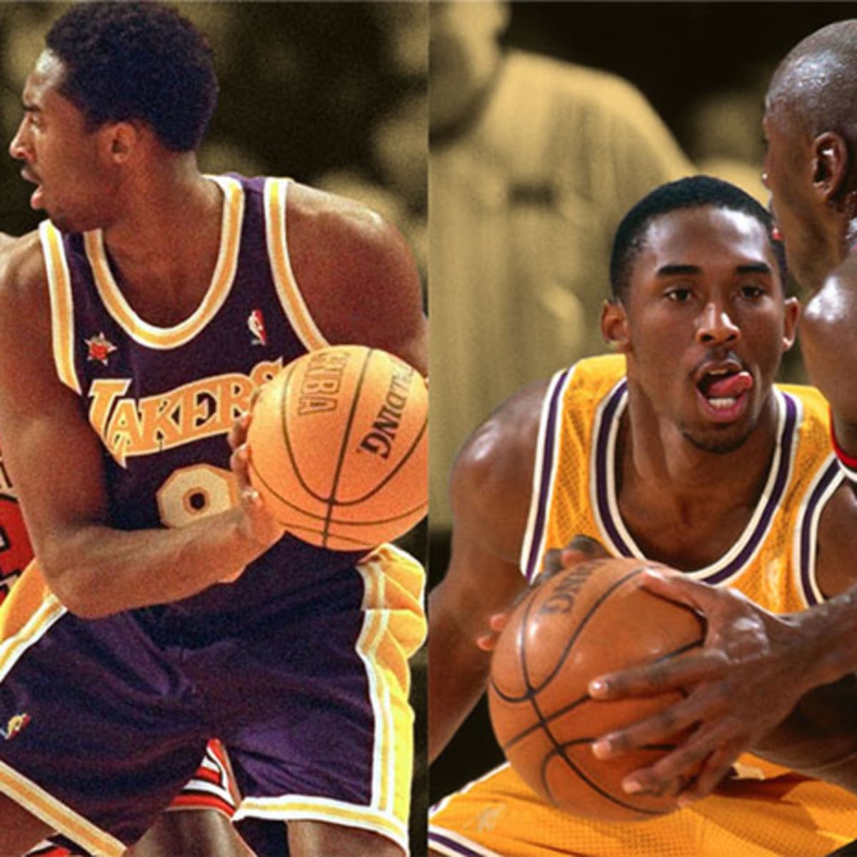 Kobe guarding jordan outlet