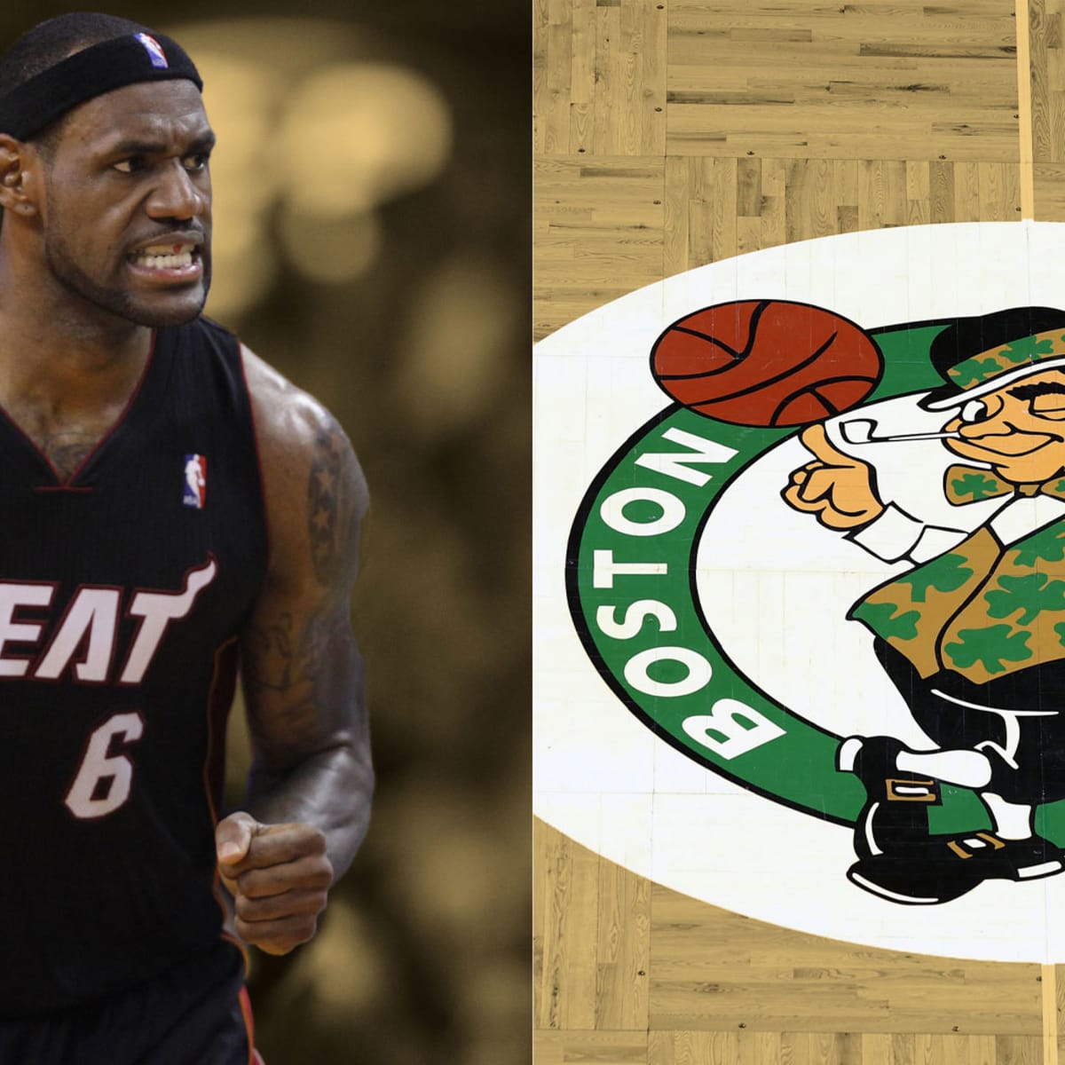 You put my mother on the floor and if she were in a Boston Celtics uniform I d break her face LeBron James on how much he hates the Celtics Basketball Network