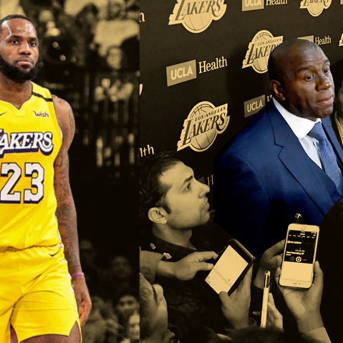 Lebron james magic johnson hot sale