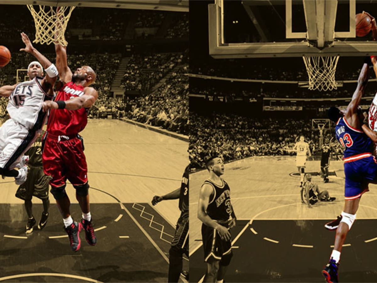Shaquille O'Neal Dunks on Chris Dudley! Hilarious! on Make a GIF