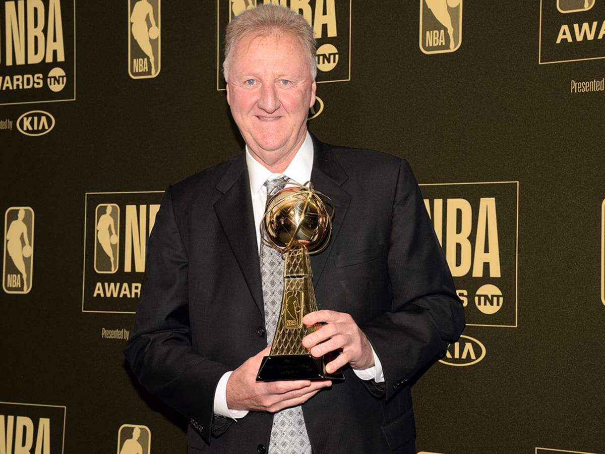trophy larry bird championships