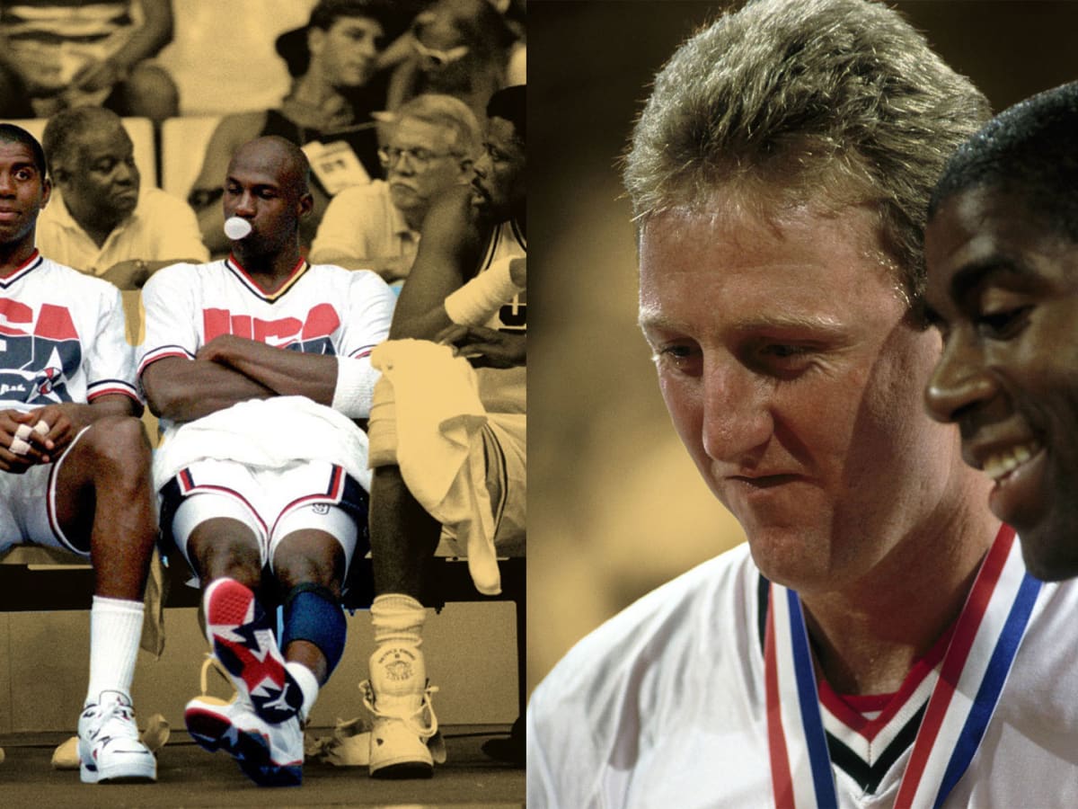 Michael Jordan And Magic Johnson Made Larry Bird Enter A Game He Was Sitting Out For After A Foreign Referee Requested Him To Play, Fadeaway World