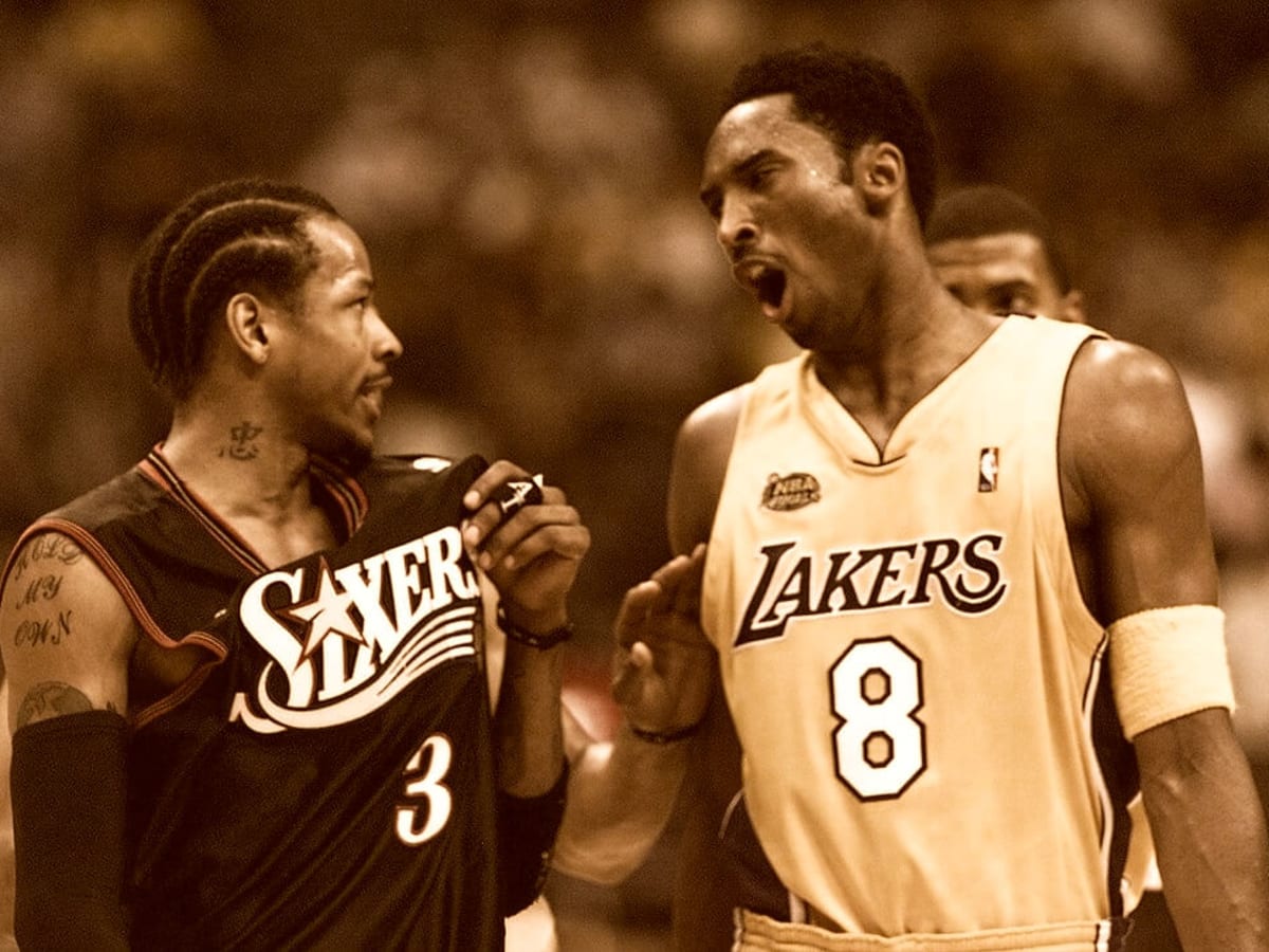 2001 NBA Finals Kobe Bryant VS Allen Iverson T-Shirt Size XL