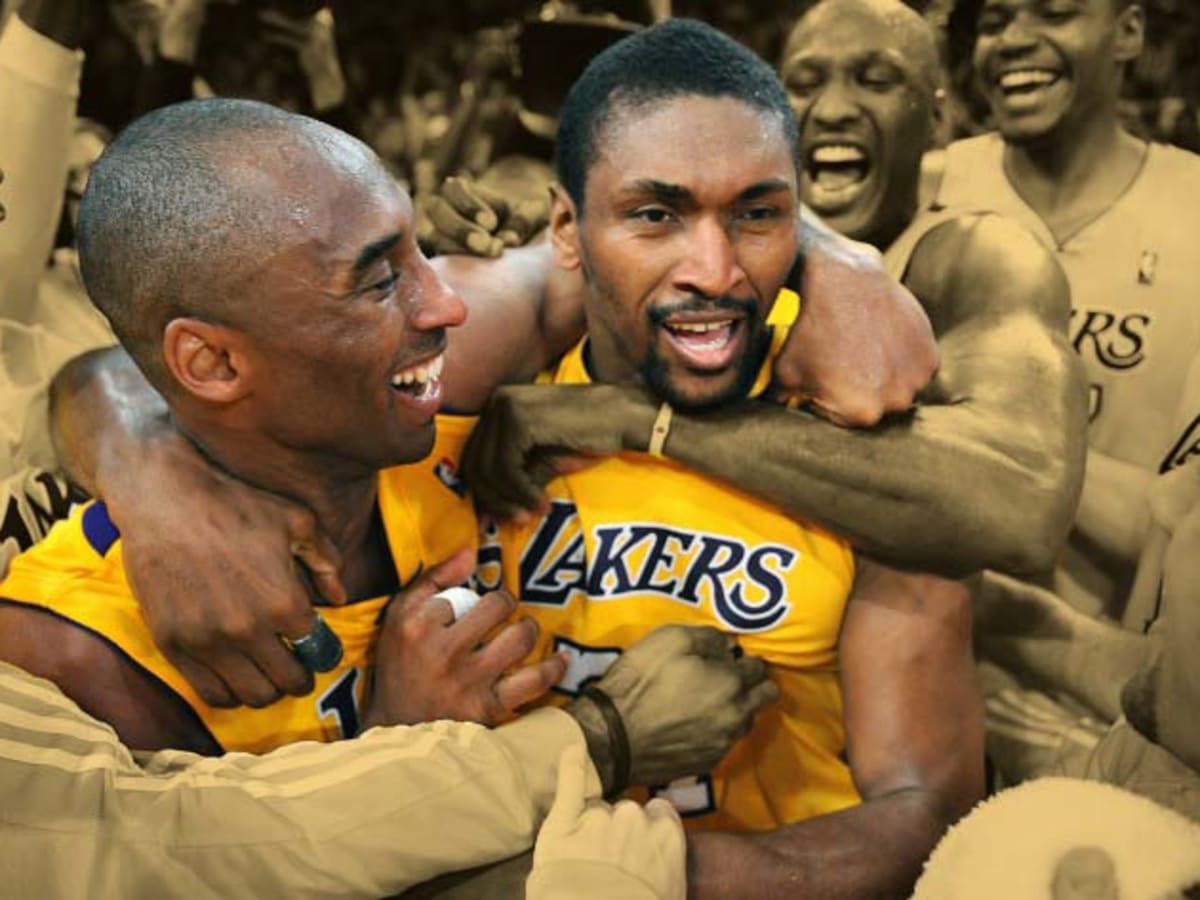 Metta Sandiford Artest reveals what he told Kobe Bryant in the shower after Lakers loss to the Celtics in 2008 That story got twisted Basketball Network Your daily dose of basketball