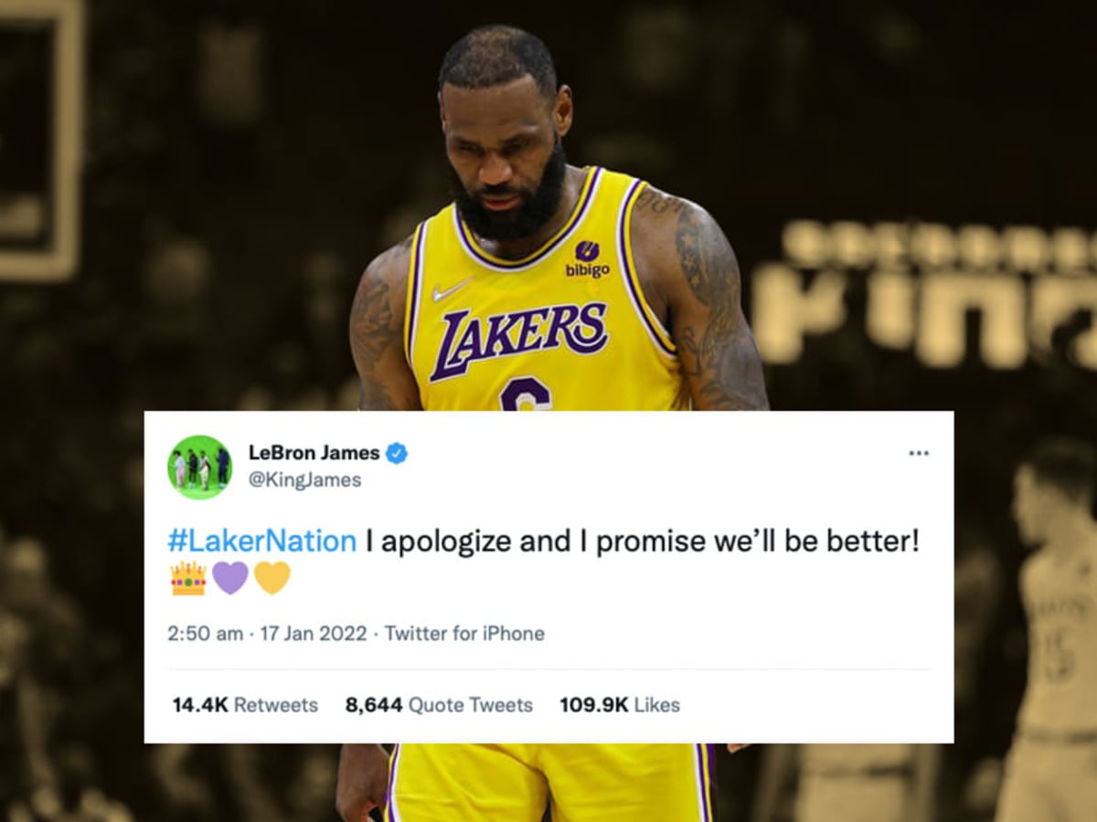 Lebron tweets on sale