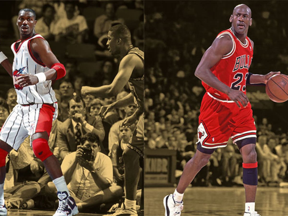He just jumps first then decides in the air Hakeem Olajuwon on
