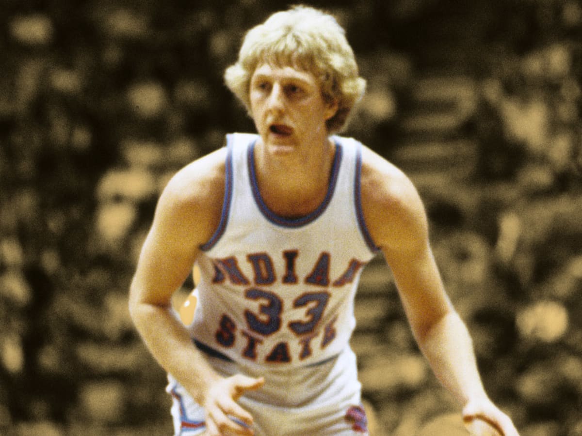 Larry bird sale indiana state shirt