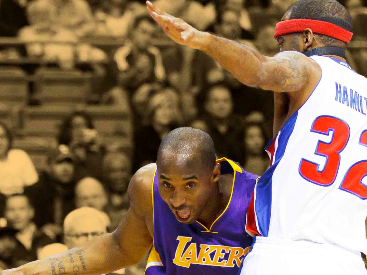 Kobe bryant hot sale pistons