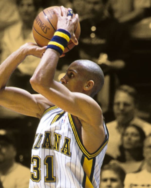 Indiana Pacers guard Reggie Miller