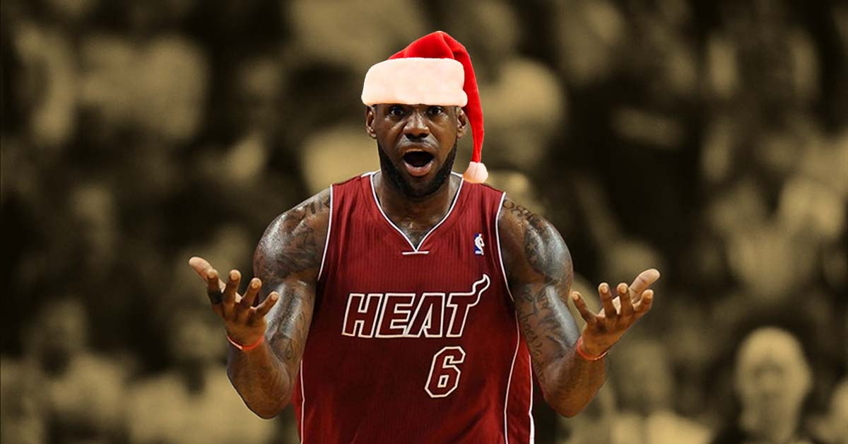 lebron james christmas day