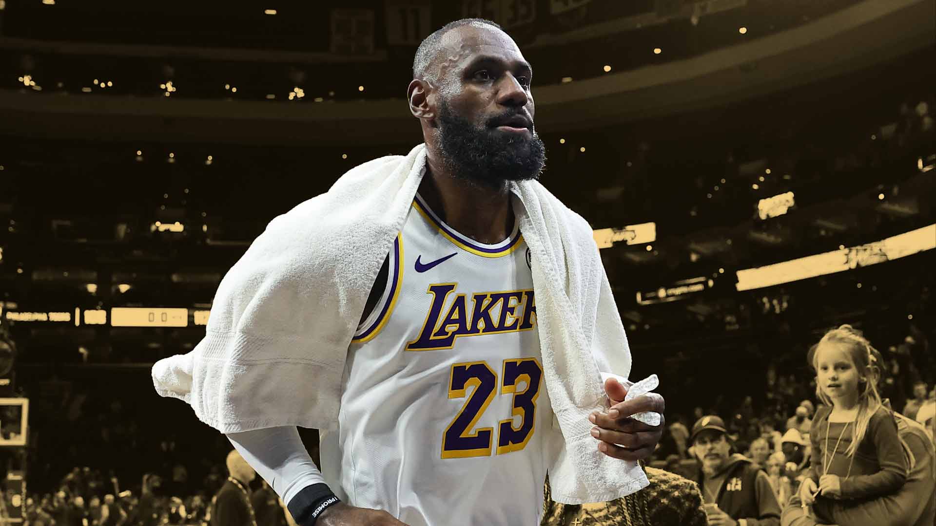 lebron james man in the arena