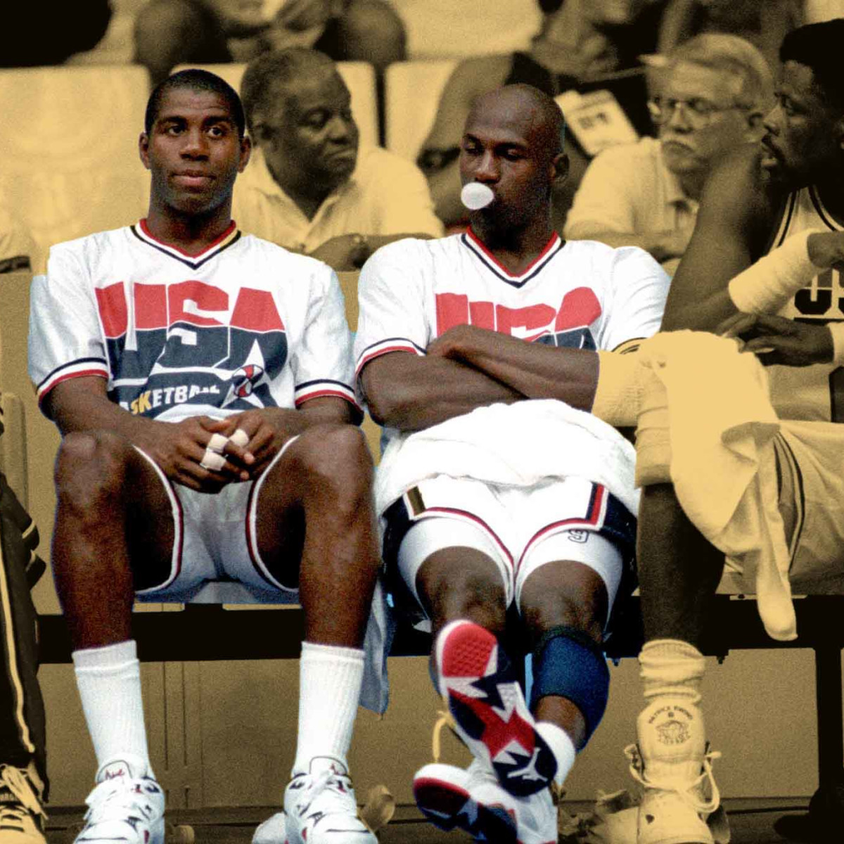 Magic recalls how Jordan's selfless gesture brought the Dream Team