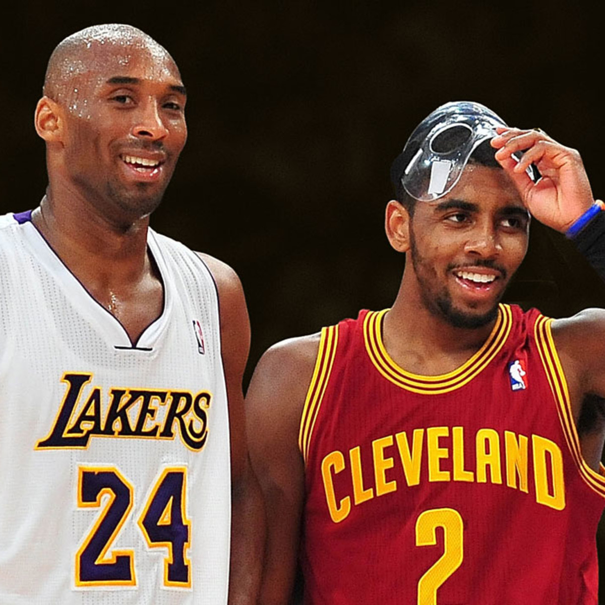 kyrie in kobe jersey