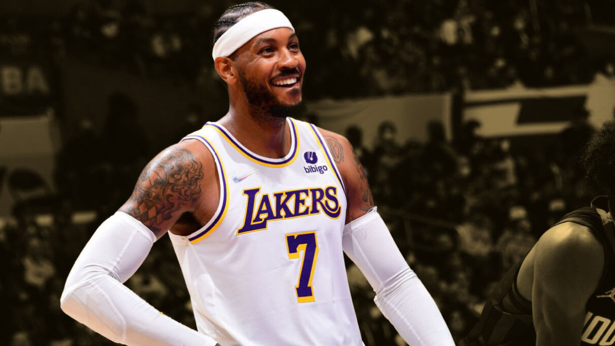 carmelo anthony lakers uniform