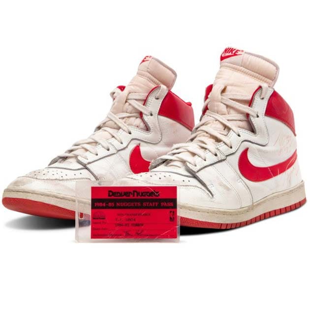 Michael Jordan Earliest Known Regular Season Nikes | Game Worn & Signed Air Ships