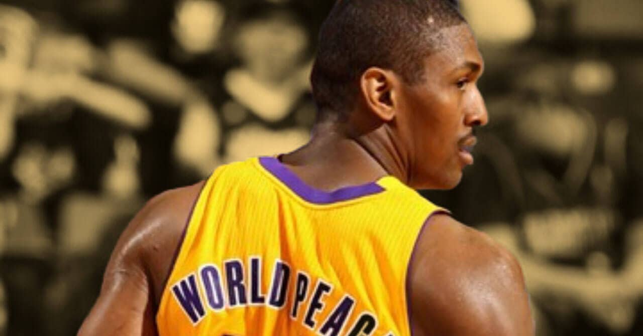 METTA WORLD PEACE CELEBRATED Lakers winning a championship in a special ...