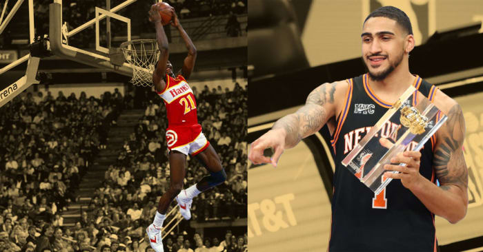 Dominique Wilkins is a legend of the Dunk Contest, and while Obi Toppin has performed well, he is nowhere near 'Nique's' level