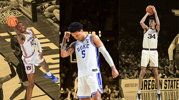 Auburn University forward Jabari Smith, Duke Blue Devils forward Paolo Banchero and Gonzaga Bulldogs center Chet Holmgren