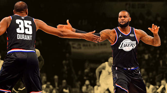Kevin Durant and LeBron James