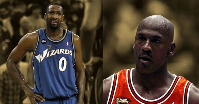 Gilbert Arenas and Michael Jordan