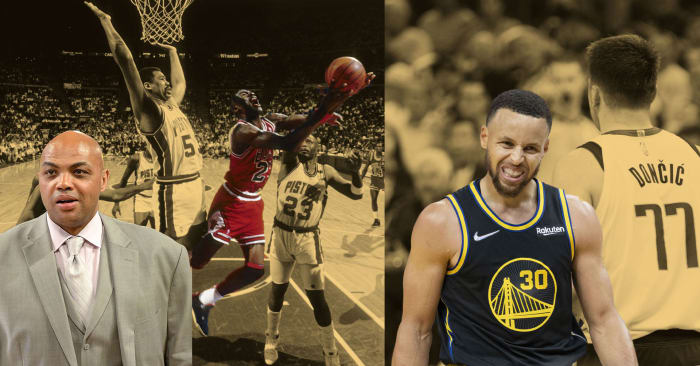 Charles Barkley, Michael Jordan, and Stephen Curry