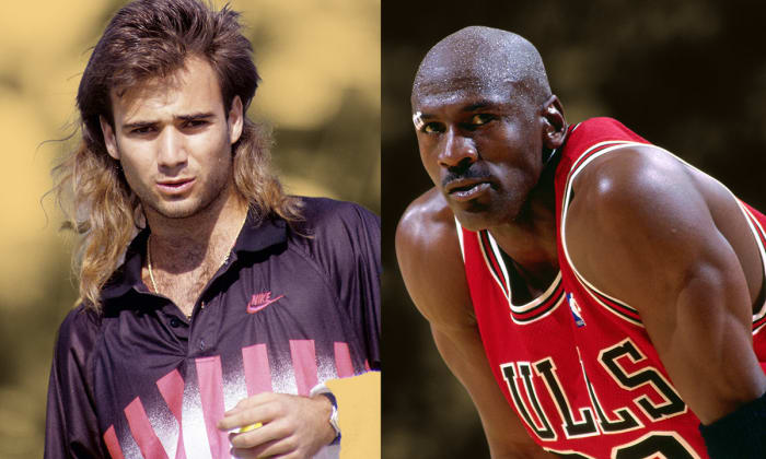Why Michael Jordan wore Andre Agassi's shoes in his NBA comeback announcement