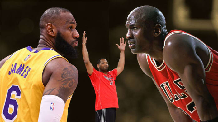 LeBron James, Michael Jordan, and Robert Horry