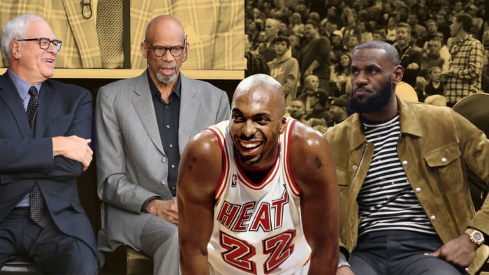 Phil Jackson, Kareem Abdul-Jabbar, John Salley, and LeBron James