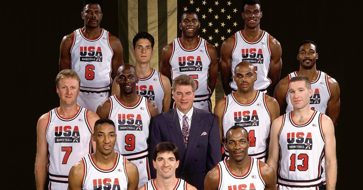 The original Dream Team from the 1992 Olympics in Barcelona