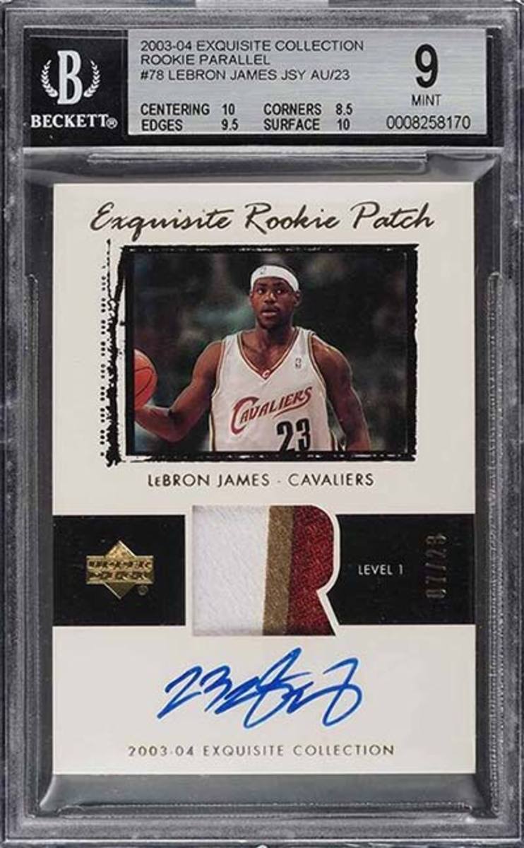 LeBron's rookie card sold for a record price Basketball Network