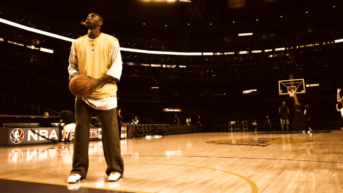 kobe working out