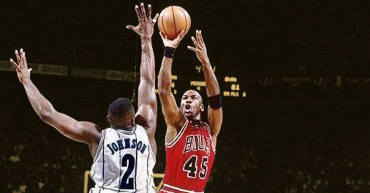Larry Johnson describes his first encounter with Michael Jordan: "He did some bulls**t"