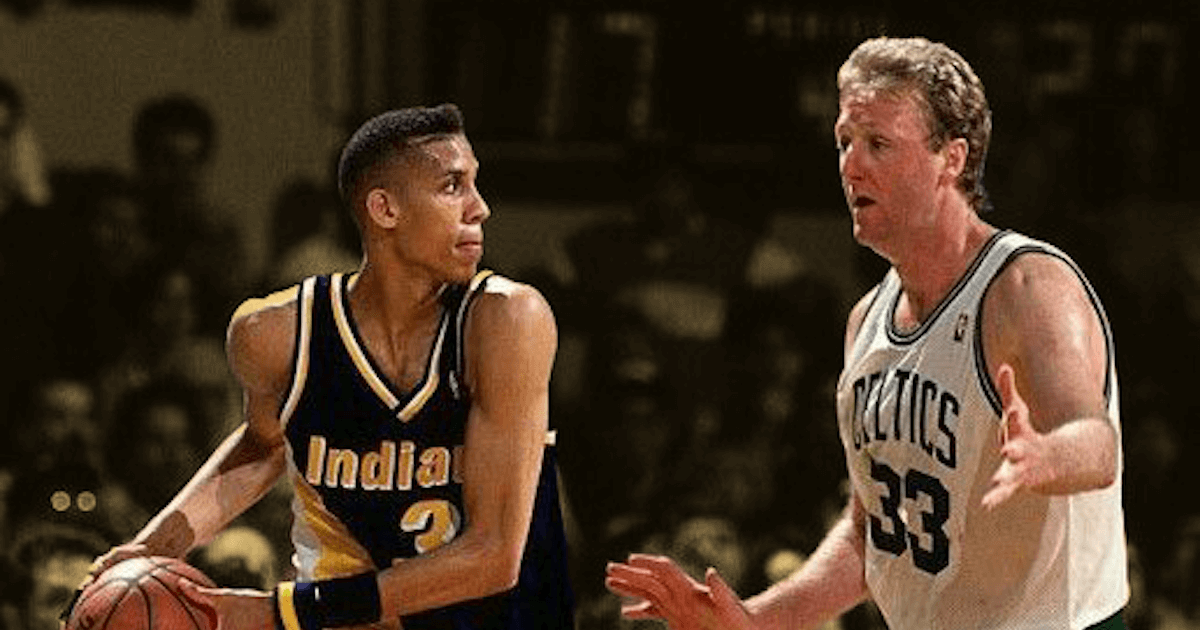 Larry Bird's hilarious response to Reggie Miller's attempt to distract him at the freethrow