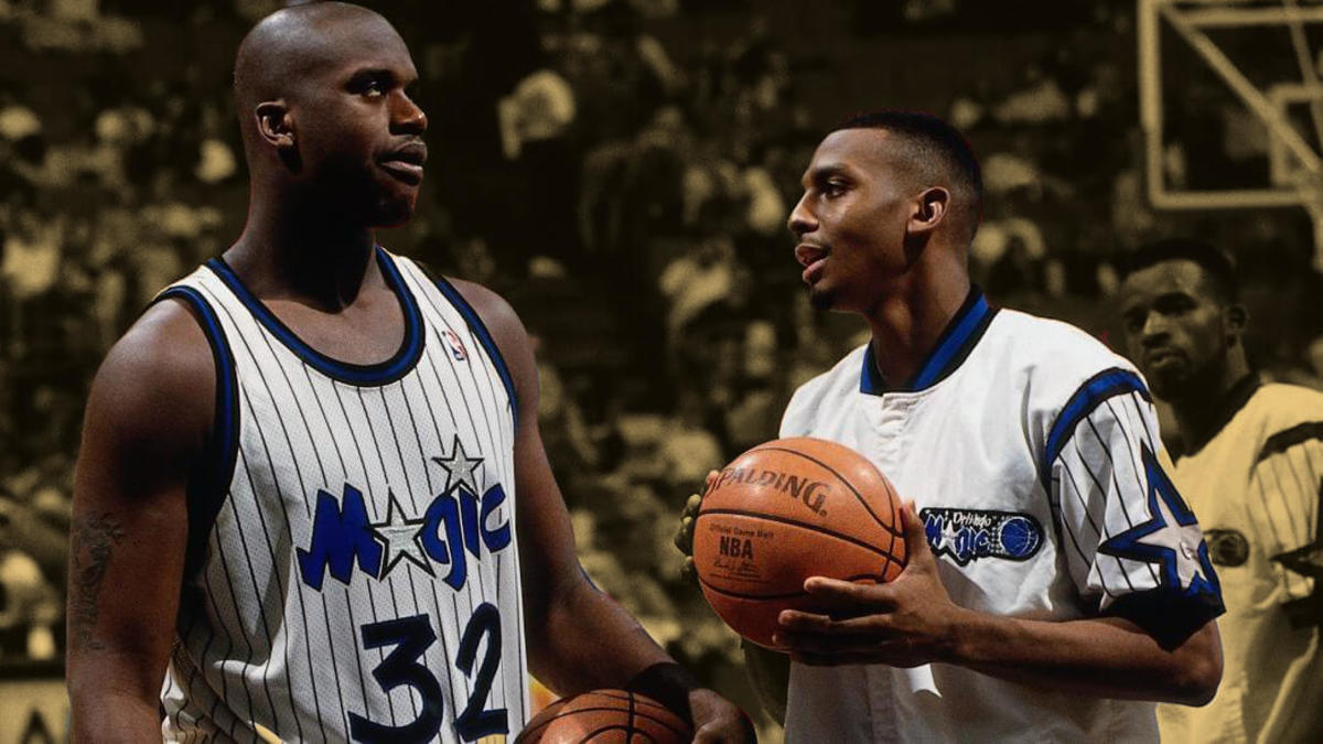 Shaquille O'Neal and Penny Hardaway with the Orlando Magic