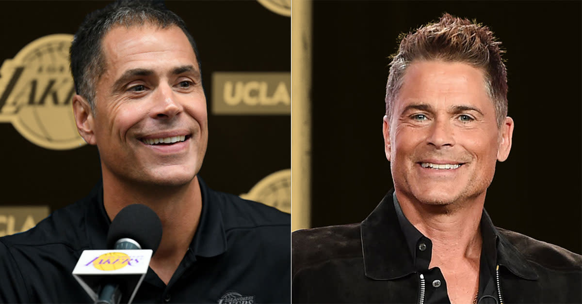 Rob Lowe reveals Jeanie Buss’ lighter side “She calls me Pelinka