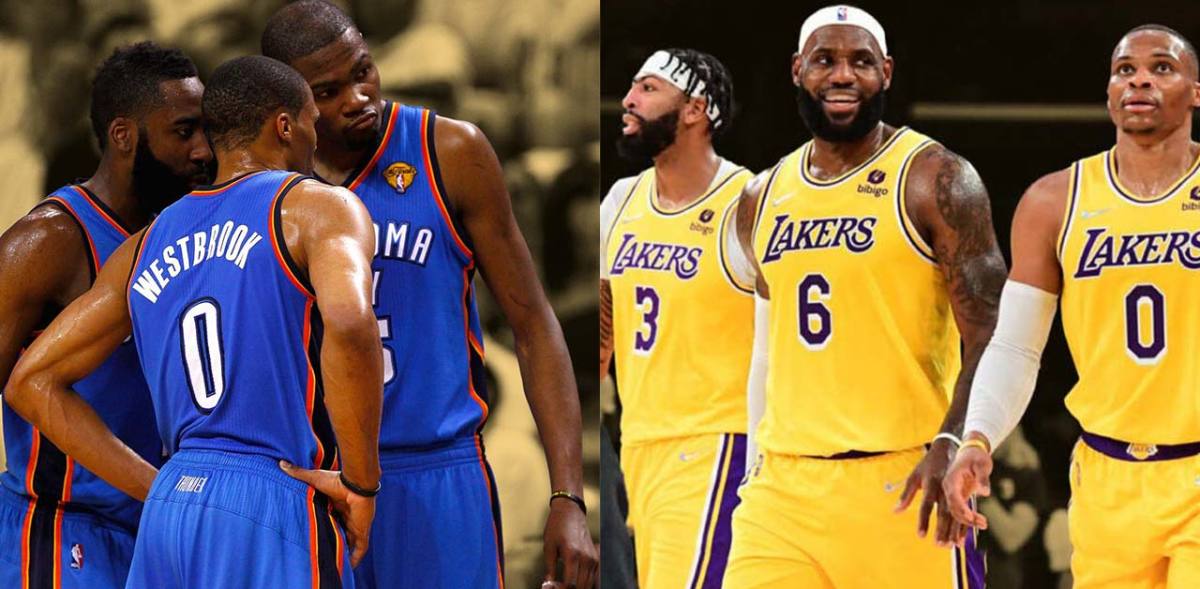 Why was Russell Westbrook able to coexist with KD and Harden, but struggles to play with LeBron and AD