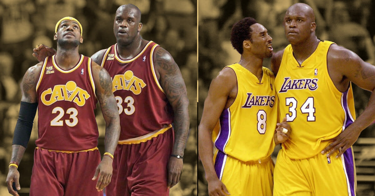 Shaquille O'Neal & LeBron James & Kobe Bryant