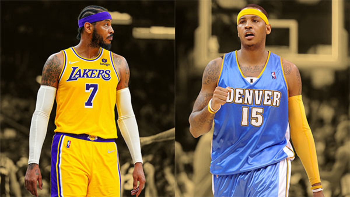 Carmelo Anthony Denver Nuggets  Carmelo anthony, Basketball players, Nba  basketball