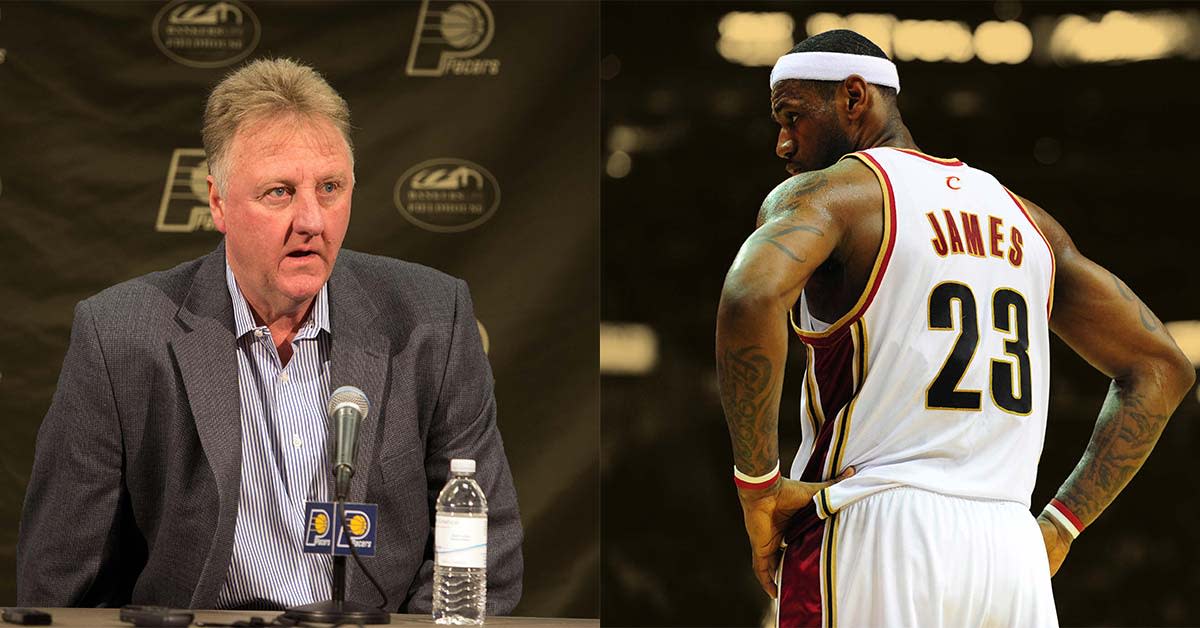 Larry Bird explains why he didn't want to trade for LeBron James' teammates during his time as the Pacers president