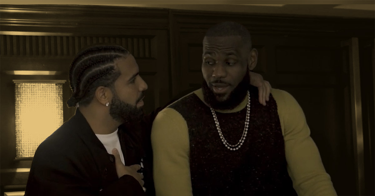 Drake is making a donation to the 'I Promise School' and surprises LeBron with his announcement