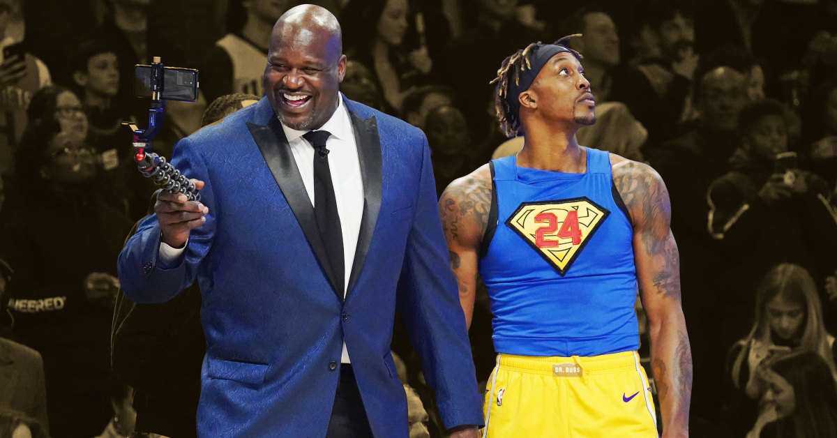 Shaq and Dwight at the 2020 All-Star weekend.