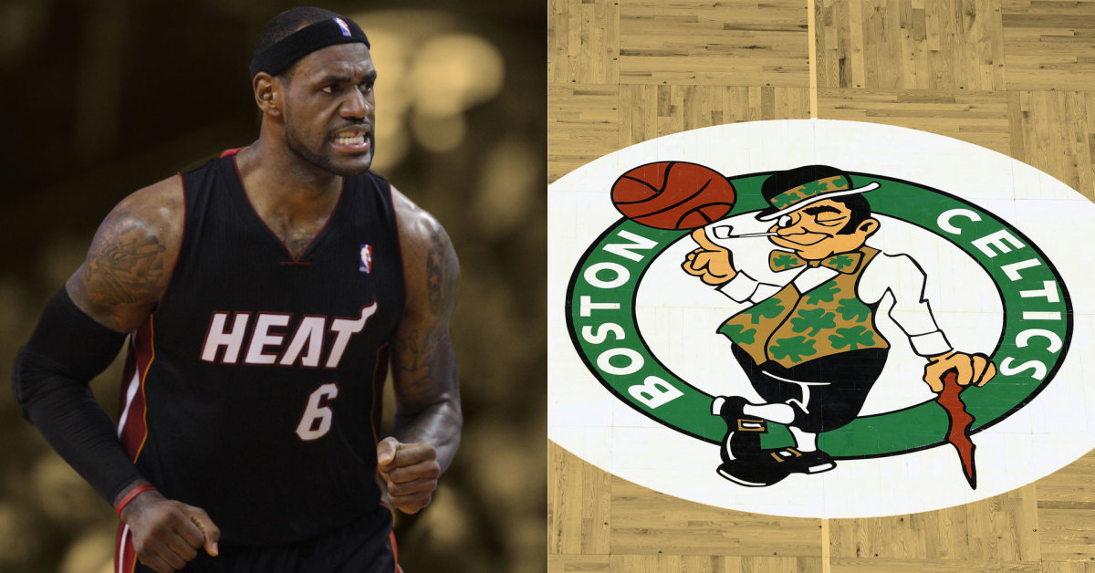 LeBron has a long history with the Celtics
